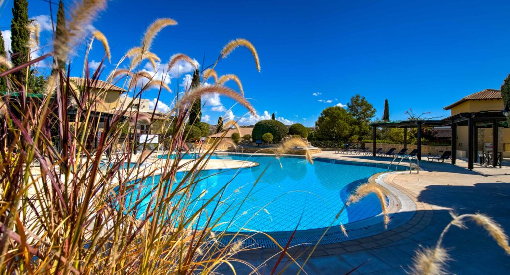 Adonis Village communal pool on Aphrodite Hills Resort